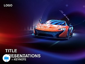 Test Drive Car Keynote Template for Presentation
