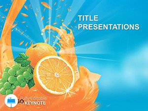 Citrus Juices Keynote Template: Presentations
