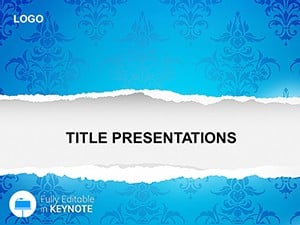 Torn Wallpaper Keynote themes - templates