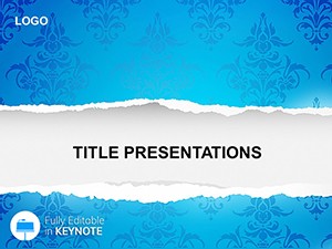 Torn Wallpaper Keynote Presentation Template