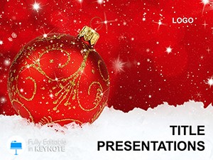 Captivating Christmas: Red Toy Keynote Template | Download Presentation