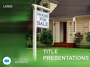 Sale House Keynote Template for Dynamic Presentation