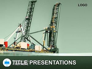 Oil Rig Crane Keynote Themes - Template Presentation