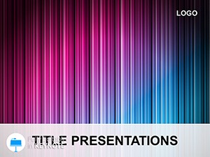 Abstract Rainbow Fiction Background Keynote Template: Presentation