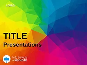 Abstract Color Effect Keynote Template - Download Presentation