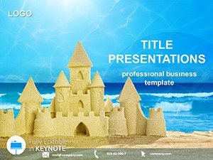 Sand Castle Keynote Template: Creative Presentation Design Download