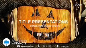 Free Pumpkin Smiles Keynote Template - Halloween Presentation