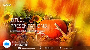 Autumn Holiday Keynote Template | Presentation Download