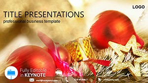 World Christmas Ornaments Keynote Themes and Template