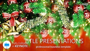 Captivating Christmas: Decoration and Bells Keynote Template