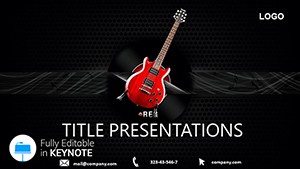 Recording Guitar Keynote Template Presentation