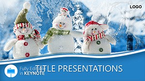 Winter Day Snowmen Keynote Template