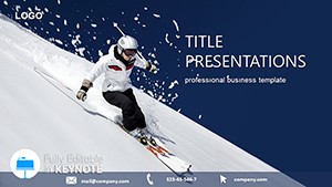 Skier Ski Resort Keynote Templates