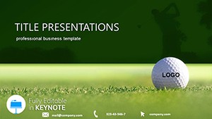Sports Golf Courses Keynote template Presentation
