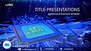 Computer Chip Keynote templates