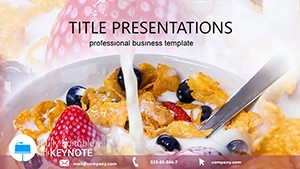 Flakes Keynote template presentation