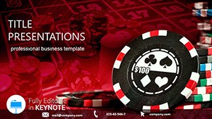Casino Chips Keynote themes - templates