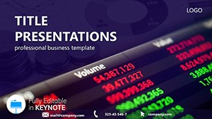 Financial Analysis Software Keynote Presentation Template