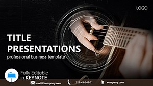 Tutorial Guitar Keynote templates - themes