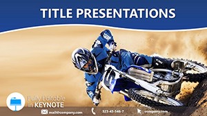 Motor Track Racing Keynote Templates for Dynamic Presentation