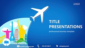 Tourist Flight Keynote templates - themes