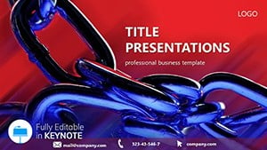 Editable Chain Keynote Template for Powerful Presentation
