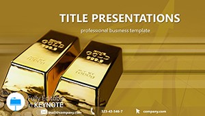 Course of Banking Metals Keynote templates, Finance presentation