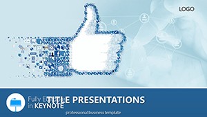 Like Social Media Marketing Definitions Keynote Template Presentation