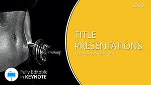Training With Dumbbells for Women Keynote template