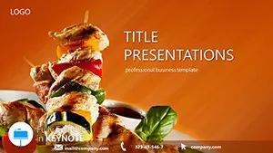 Menu Restaurant Keynote Themes - Presentation Template