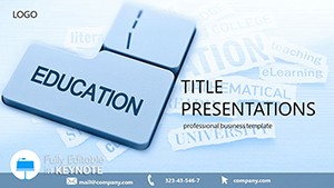 Push Button Education Keynote Template for Presentation