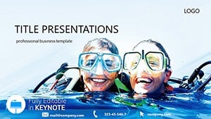 Diving Lessons Keynote template Presentation