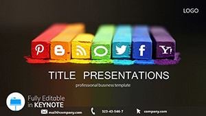 Background Popular Social Networks Keynote Template | Download Designs, Infographics, and Themes