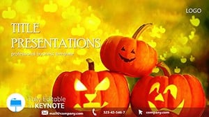 Pumpkins, Fall, Halloween Keynote templates