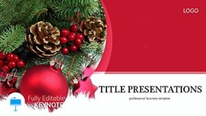Christmas Decorations for Interior Keynote Template