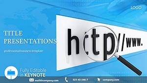Professional Web Design Keynote Template - Themes Presentation Download