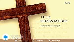 Religious Cross Keynote template