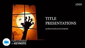 Horror Corpse Window Keynote templates