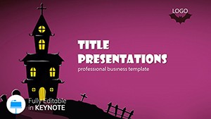 Zombie house Keynote templates, Holiday themes for presentation