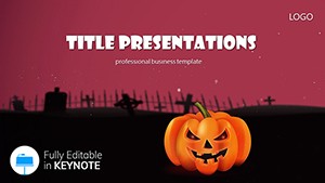 Pumpkin grave Keynote templates