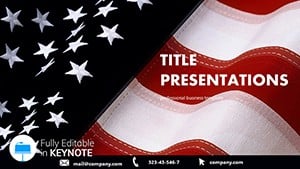 United States Flag Keynote template Presentation