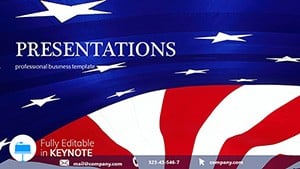 Symbols USA - Flag of United States Keynote templates