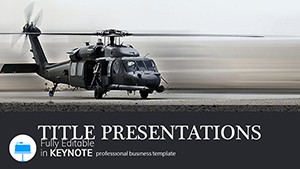 Military Helicopter Keynote templates