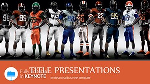 American football players Keynote templates, Sport Presentation