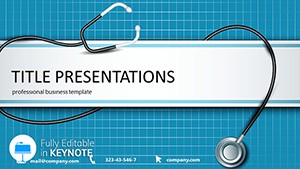 Medical Presentations with Stethoscope Keynote Presentation Template - Download