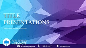Abstract terminal Keynote template