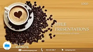 Love Coffee Keynote Themes, Presentation template