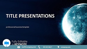 Moon Background Keynote Templates - Presentation Design Download