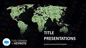 World Map Dollar Keynote templates