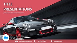Catalog of New Cars Keynote templates